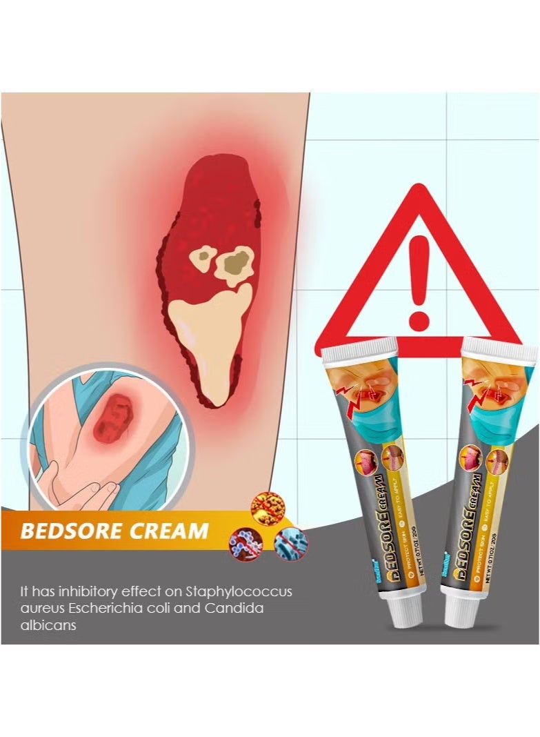 Sumifun Bedsore cream,Pressure Sore Relief Healing Cream for Bed Sores Treatment, Ulcers, Pressure Sores, Wound Healing, Chafed Skin and Hard-to-Heal Skin Sores 20g - Image 4